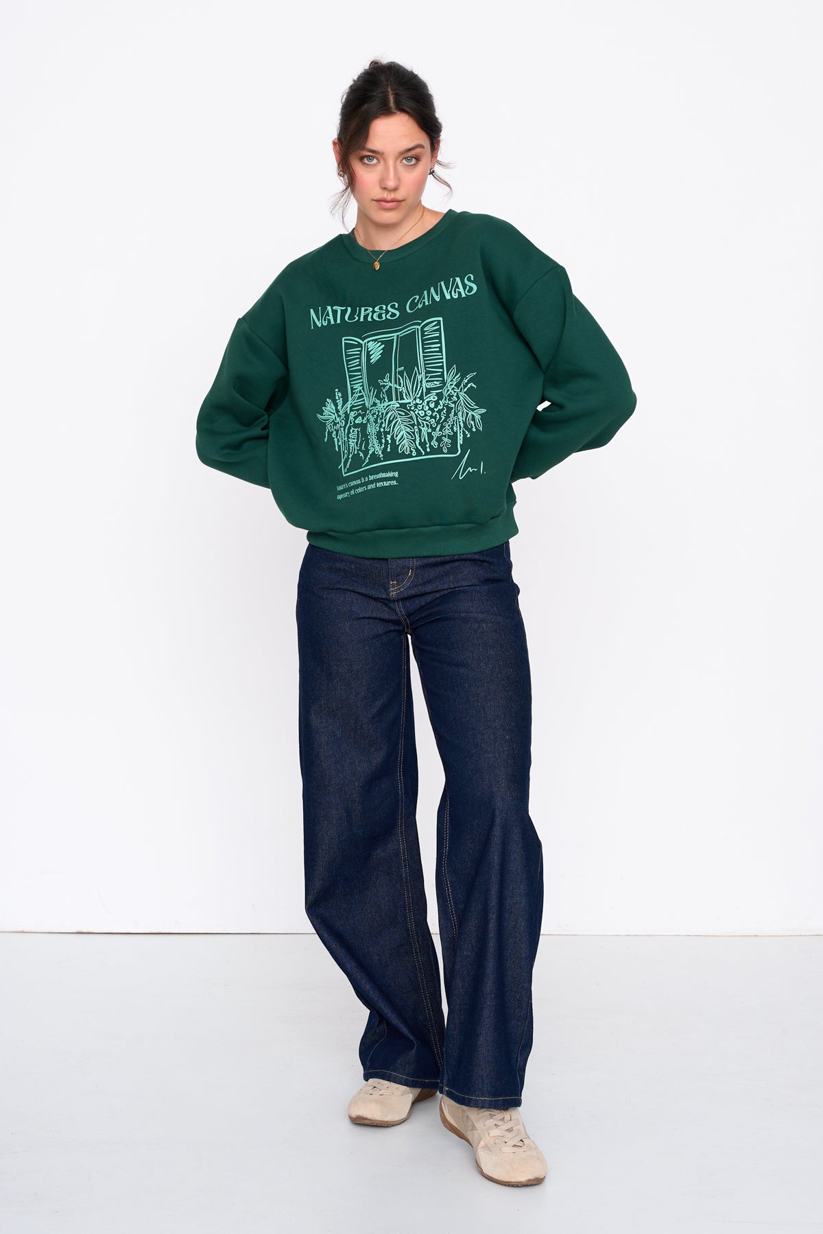 Sweatshirt Mit Print
