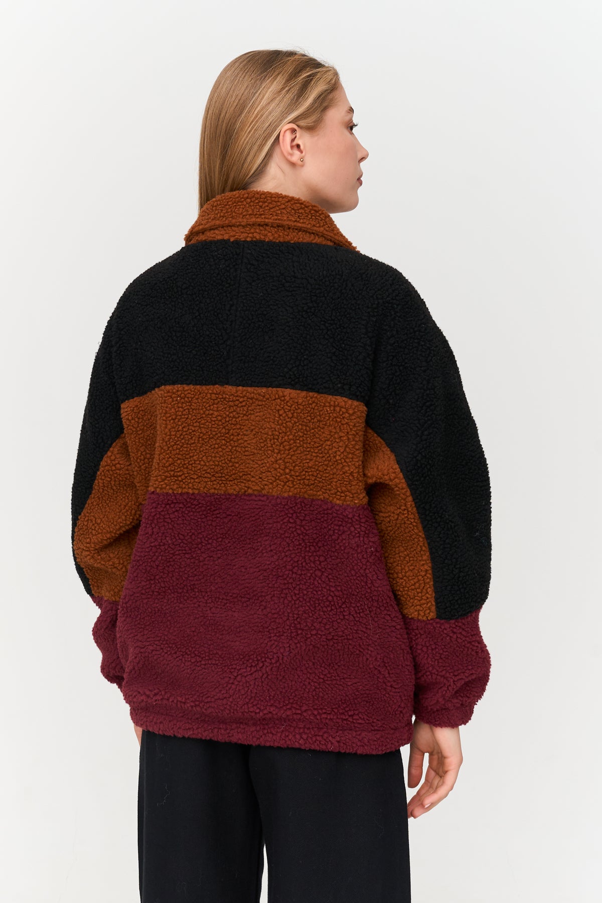 Jacke aus Teddy-Stoff