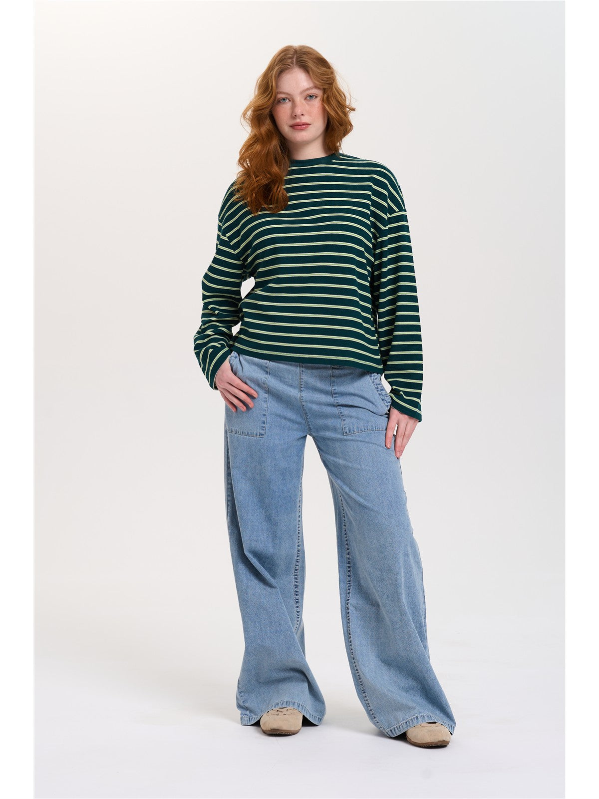 Sweatshirt gestreift