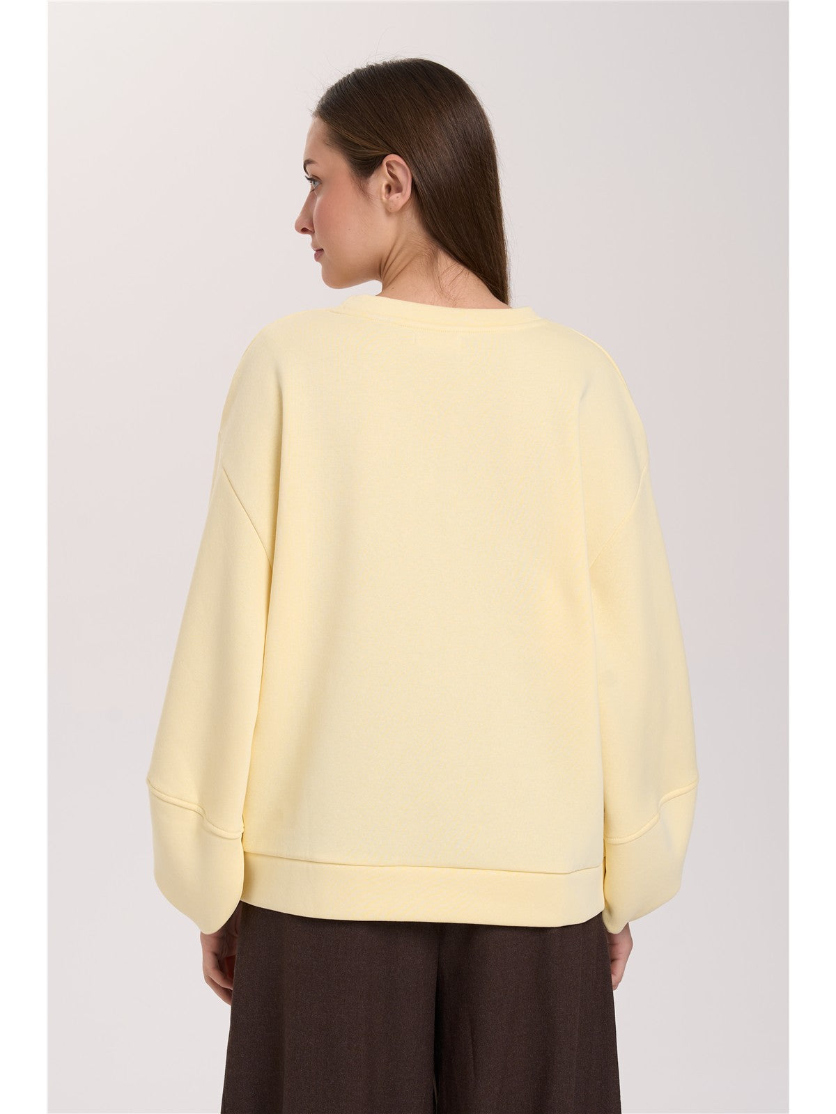 Sweatshirt mit voluminösen Ärmeln