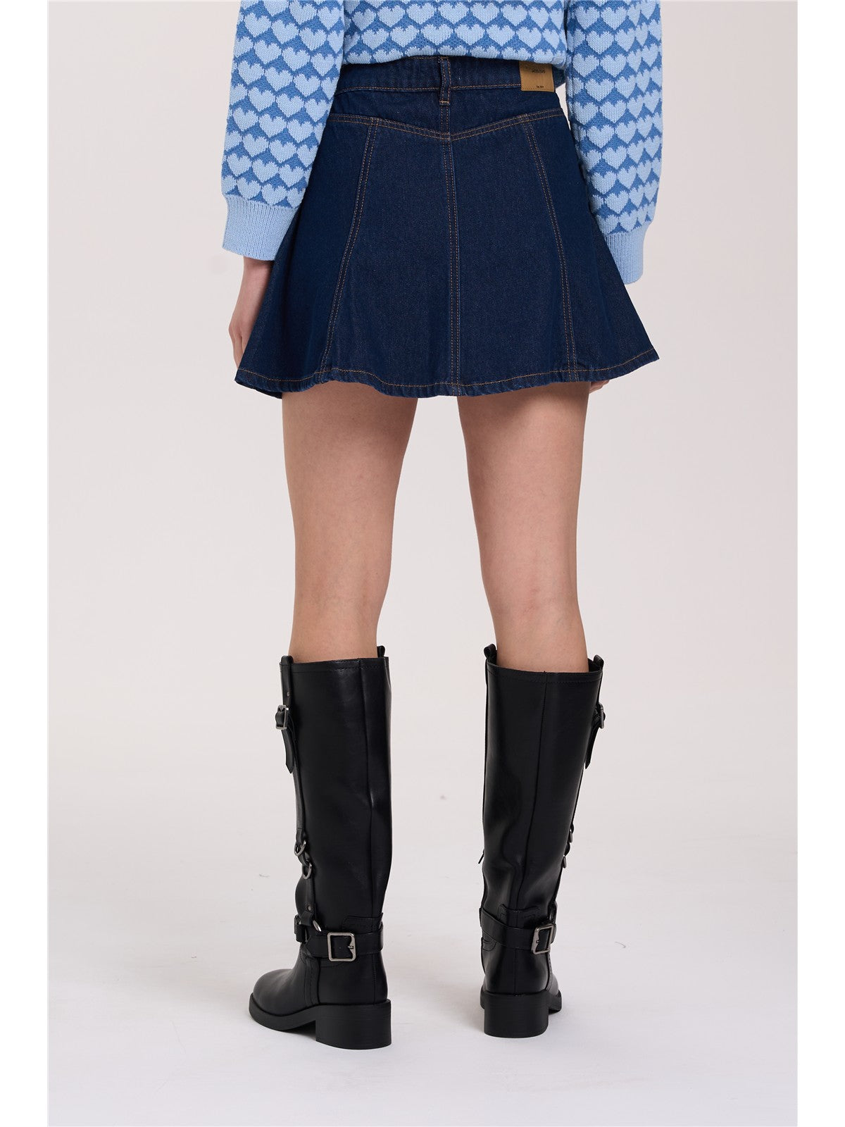 Rock in A-Linie aus Denim