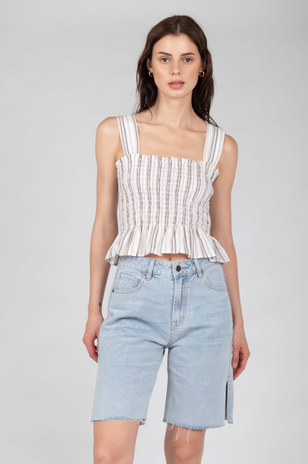 Shirt mit Voulant
