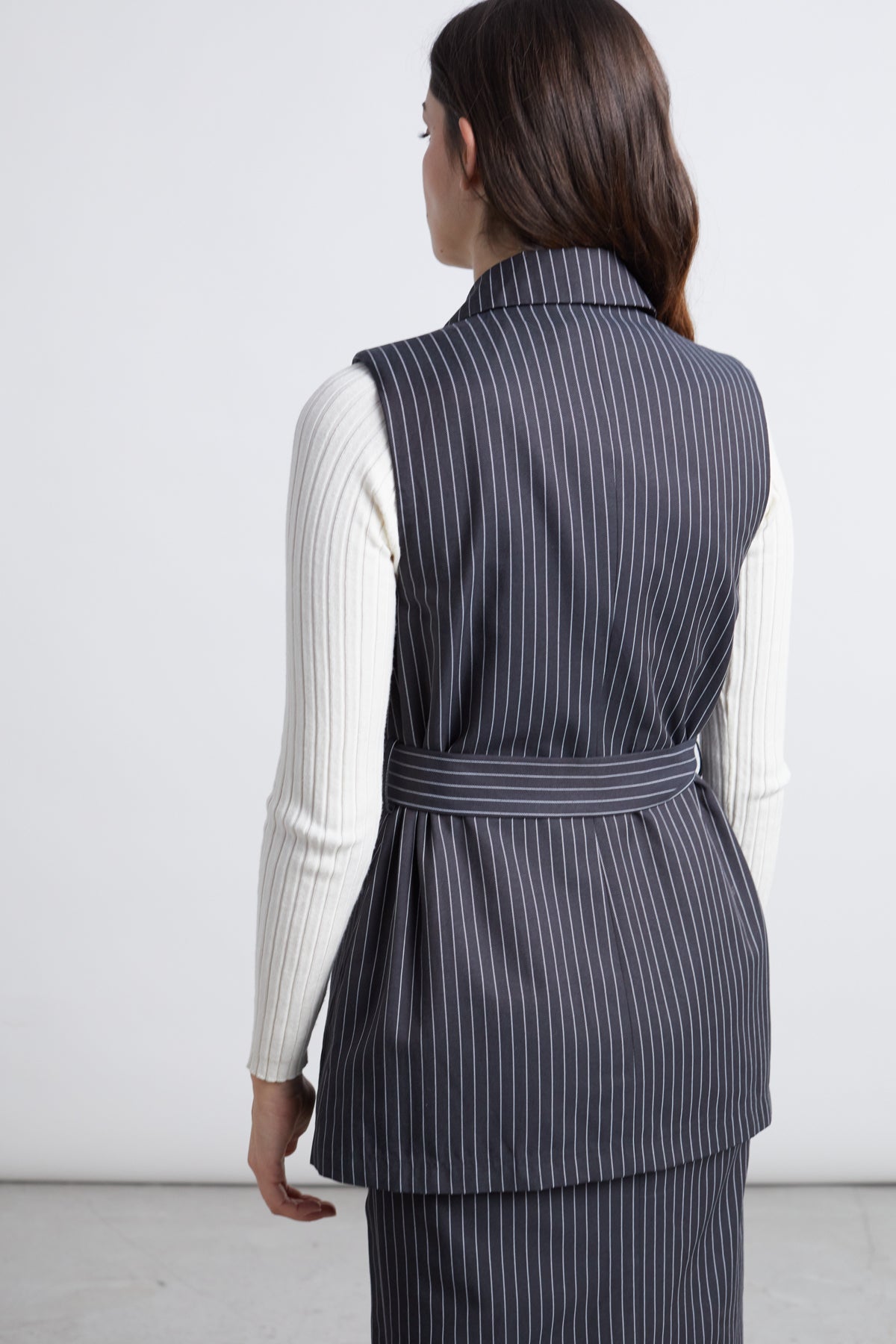 Blazer mit Nadelstreifen
