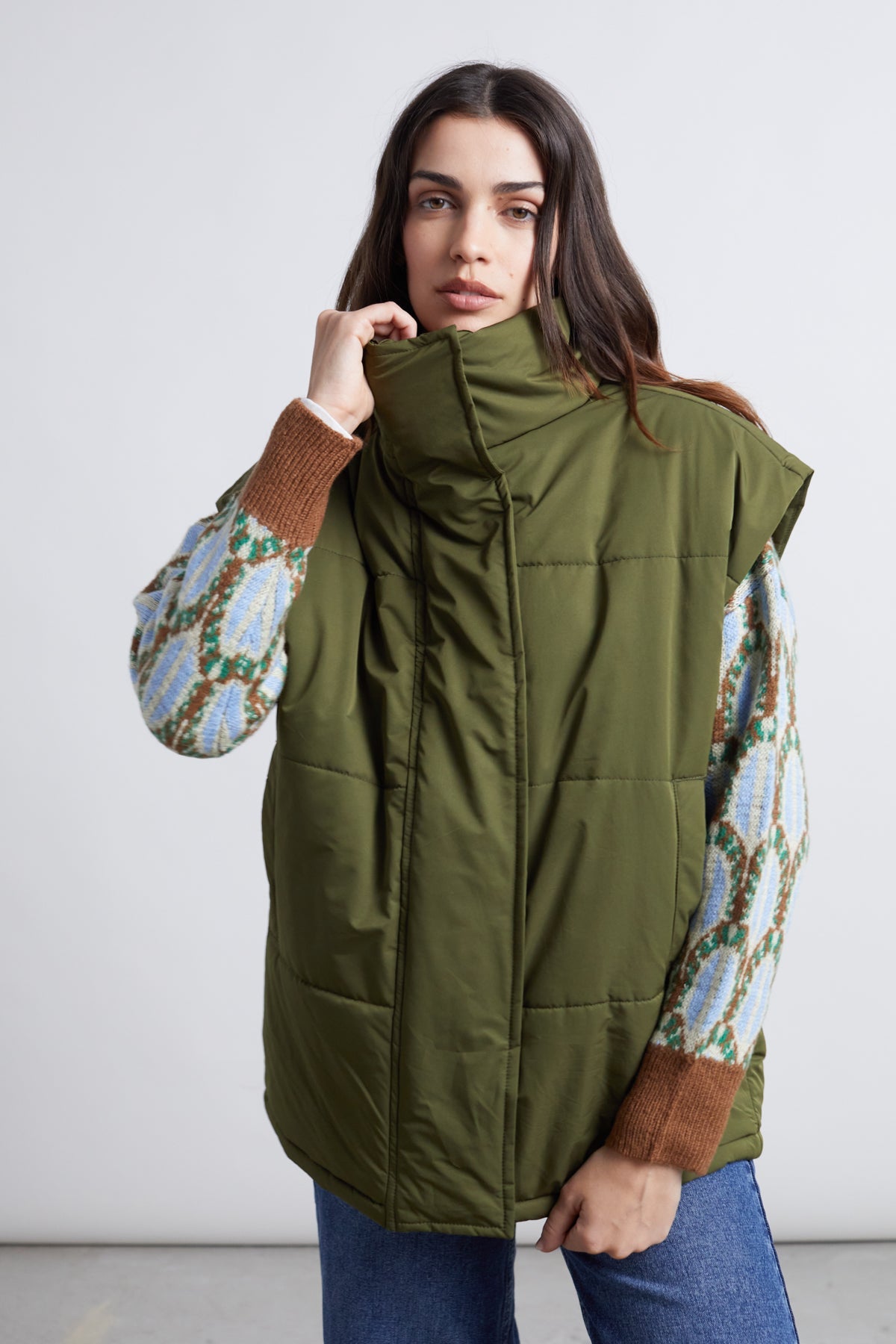 Weste oversized