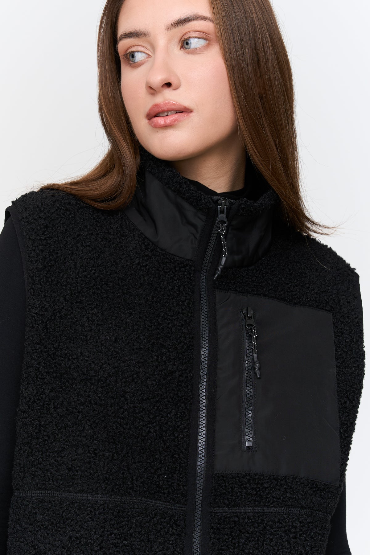 Weste aus Teddyfleece