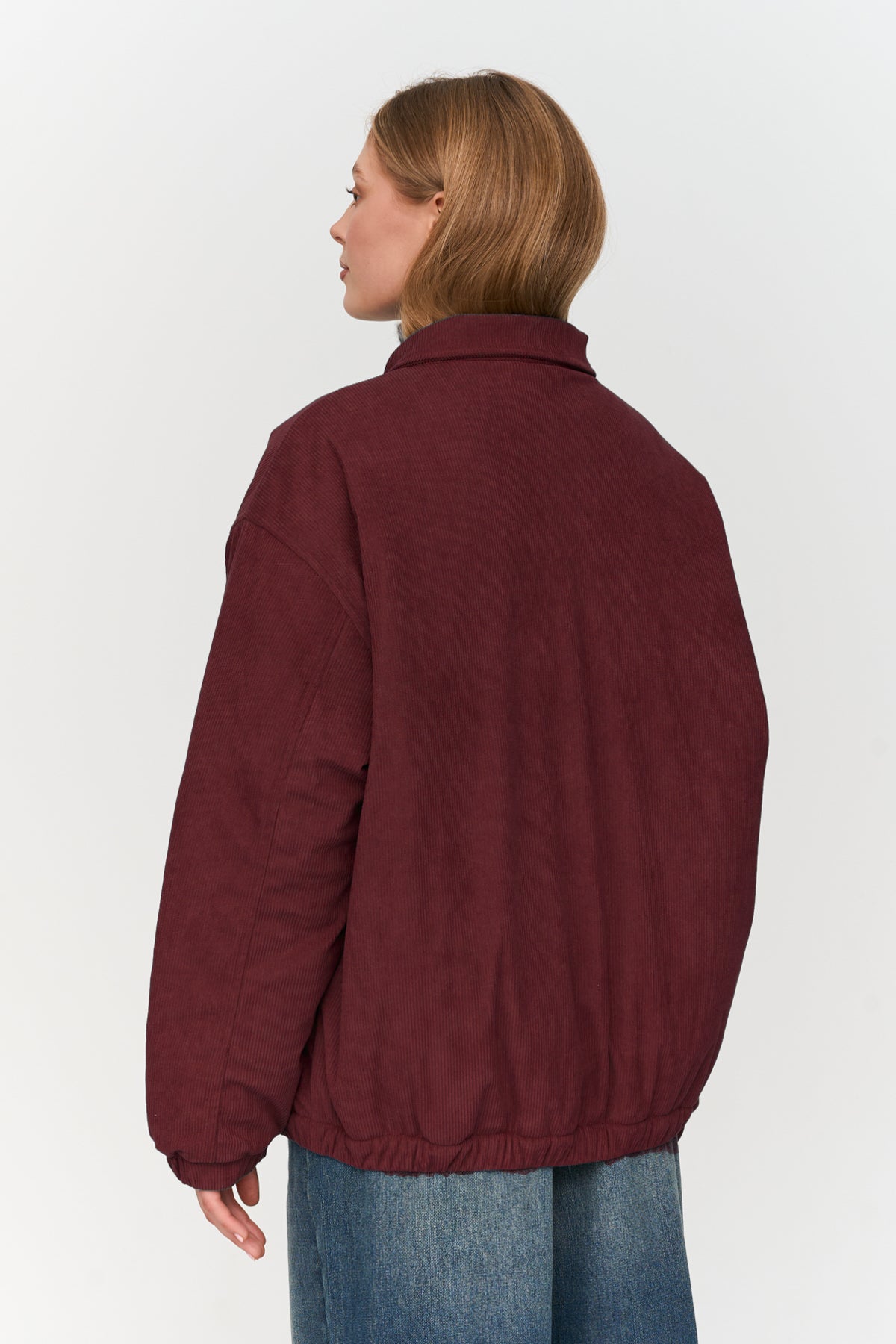 Jacke in Bordeaux