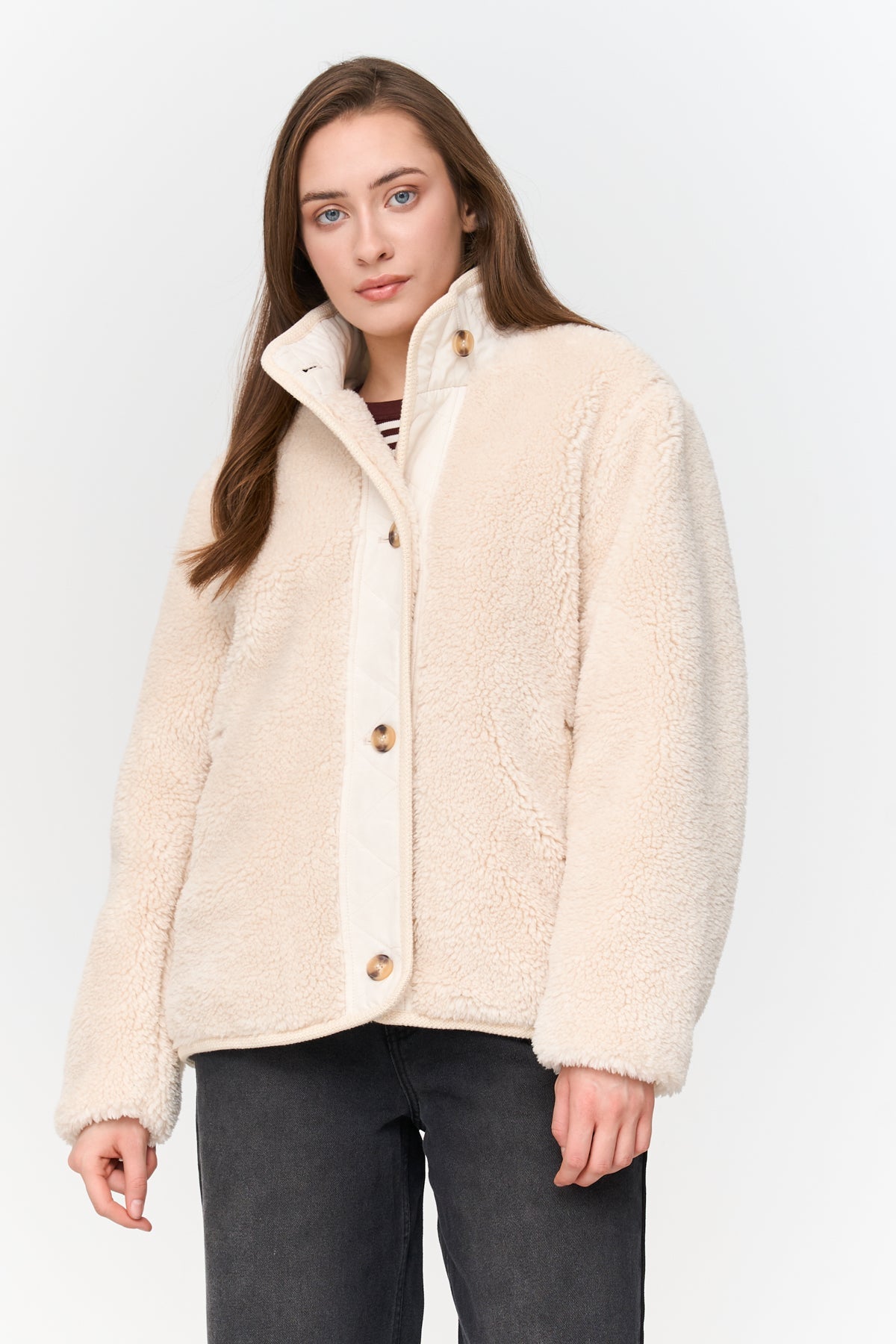 Jacke aus Teddyfell