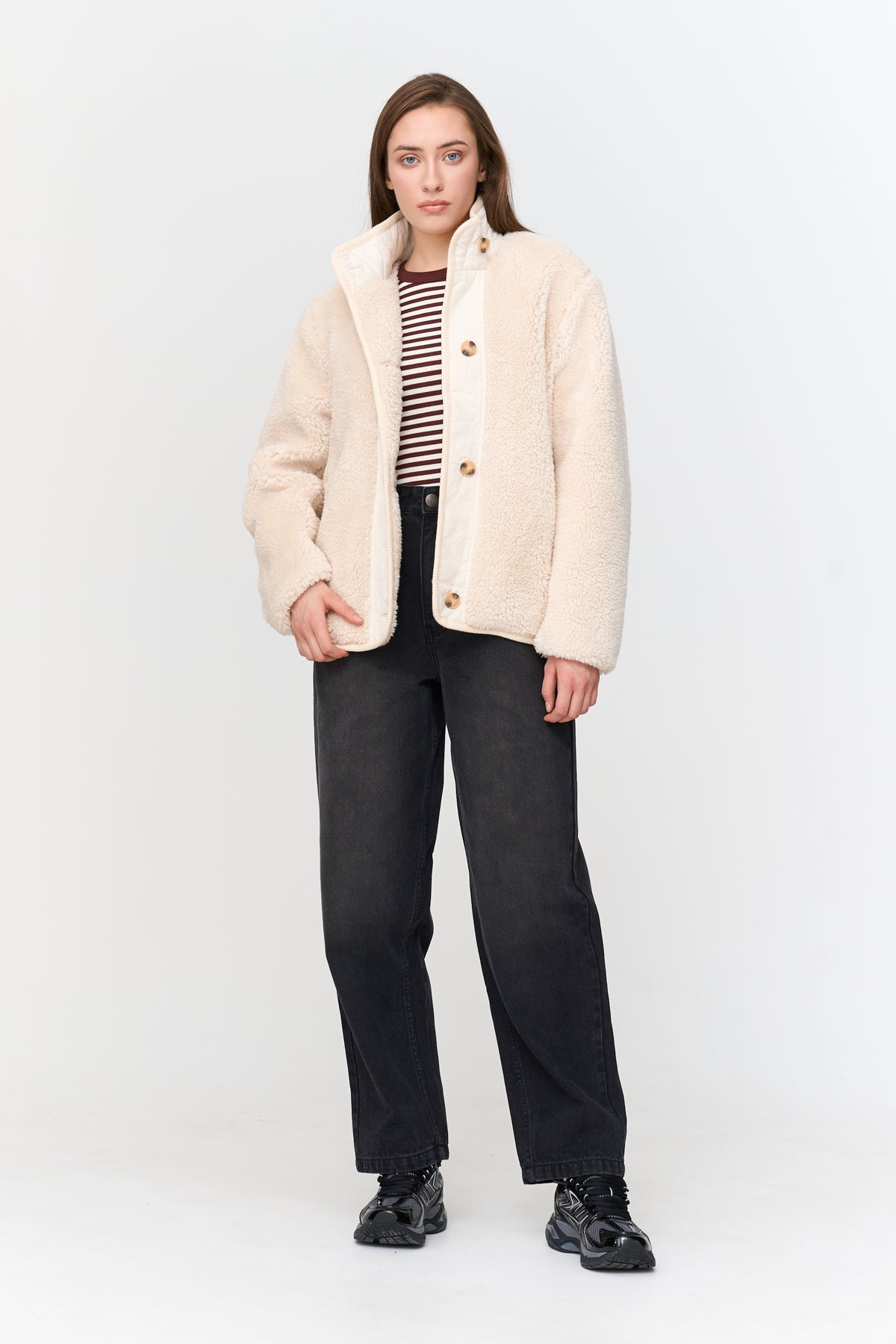 Jacke aus Teddyfell