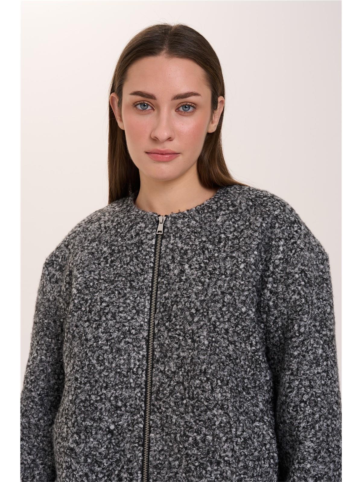 Jacke Dunkelgrau-Melange