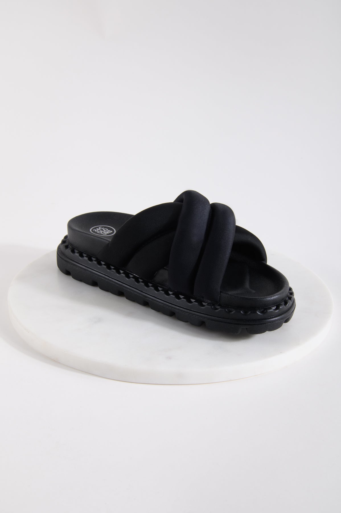 Sandale in Schwarz