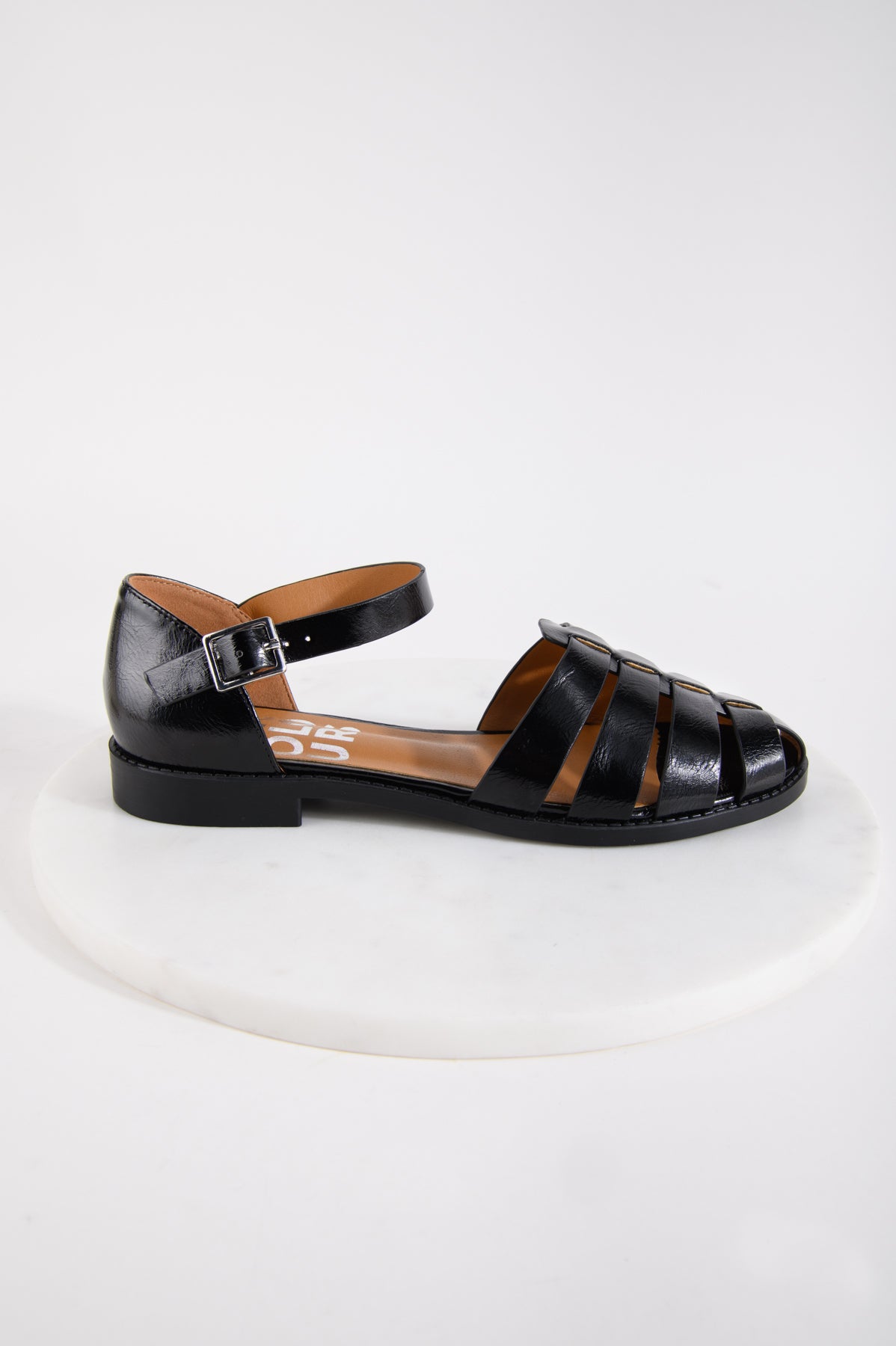 Sandale in schwarz
