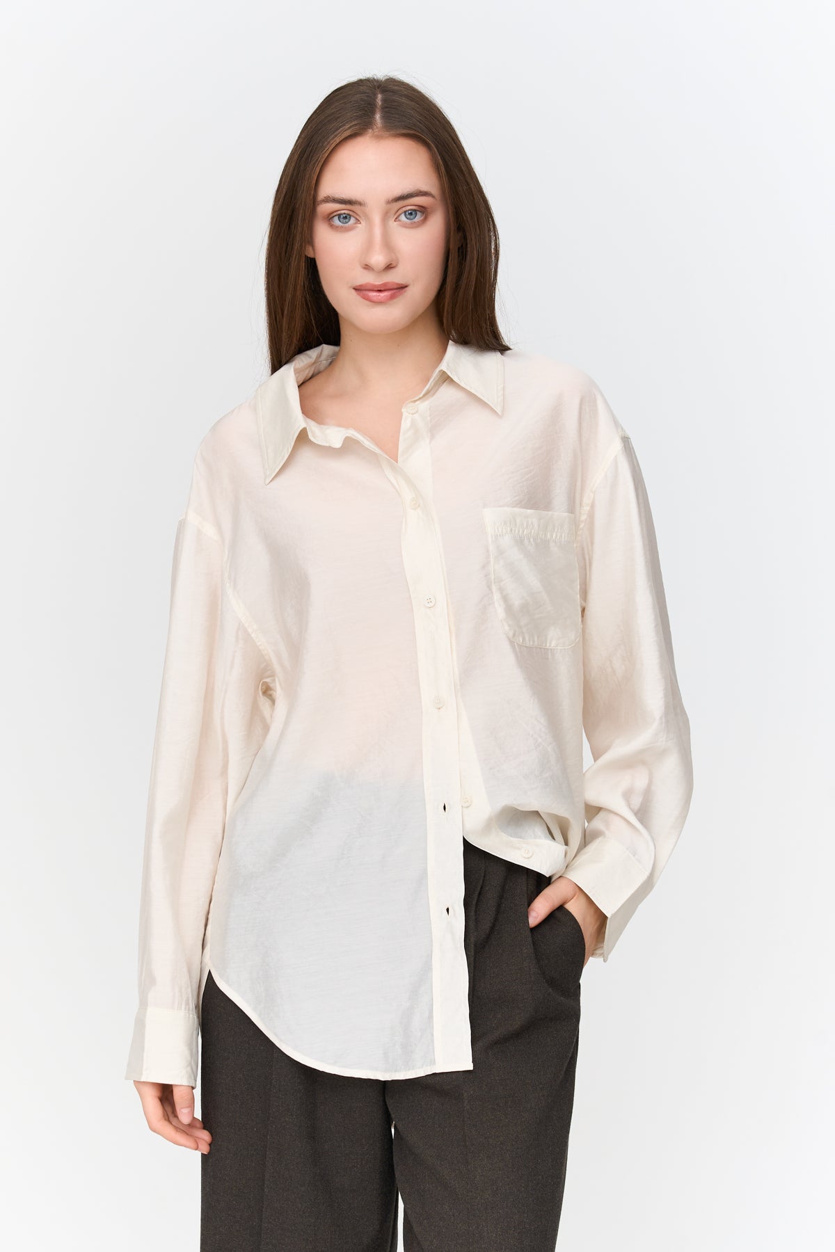 Bluse aus Viskose-Mix