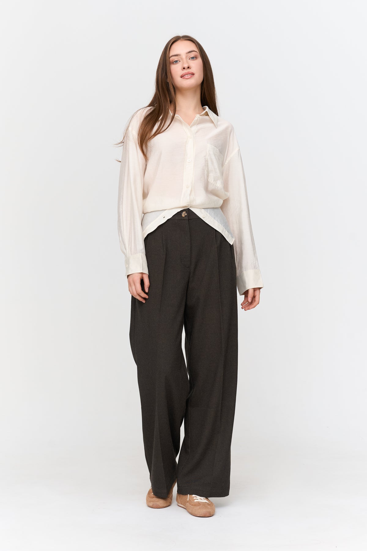 Bluse aus Viskose-Mix