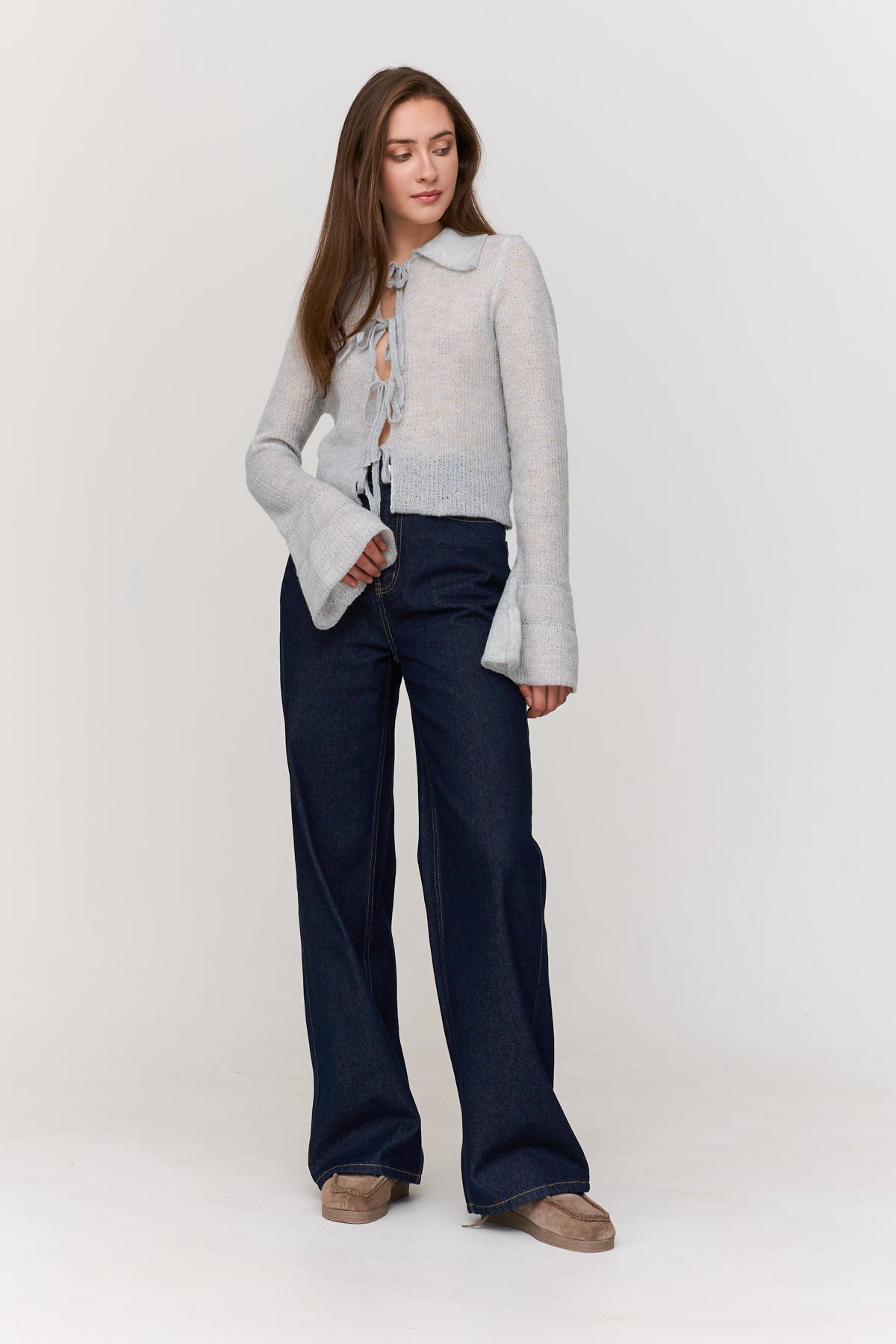 Cardigan in Blau