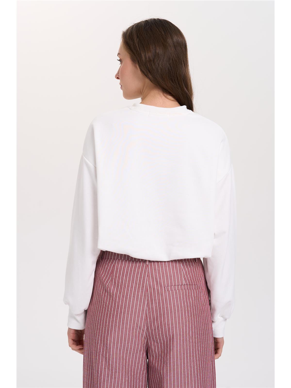 Sweatshirt mit elastischem Saum