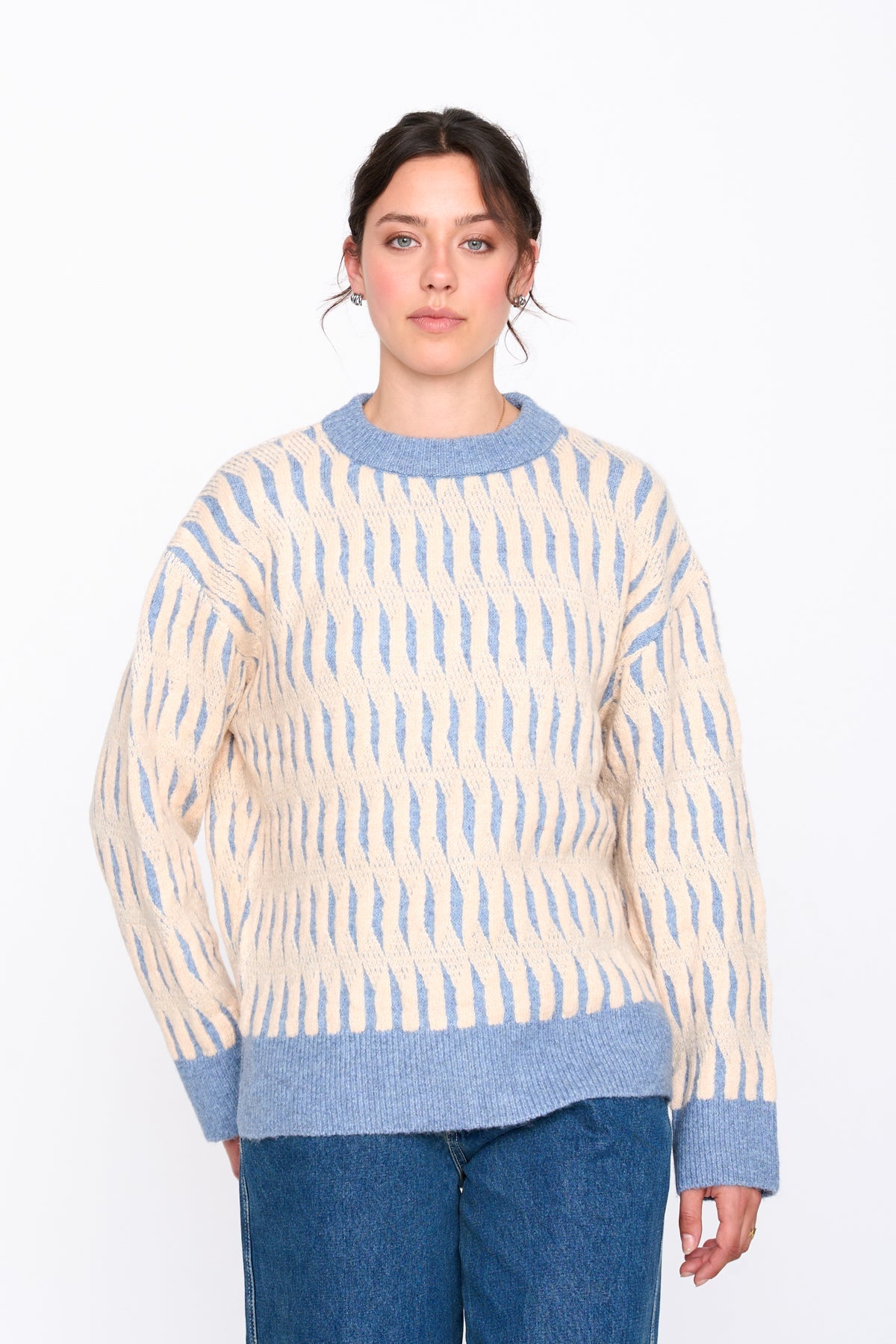Pullover gemustert