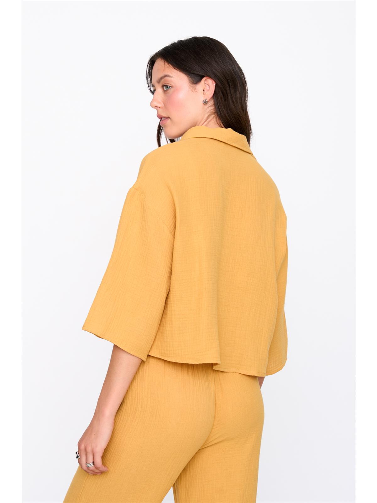 Bluse in Gelb