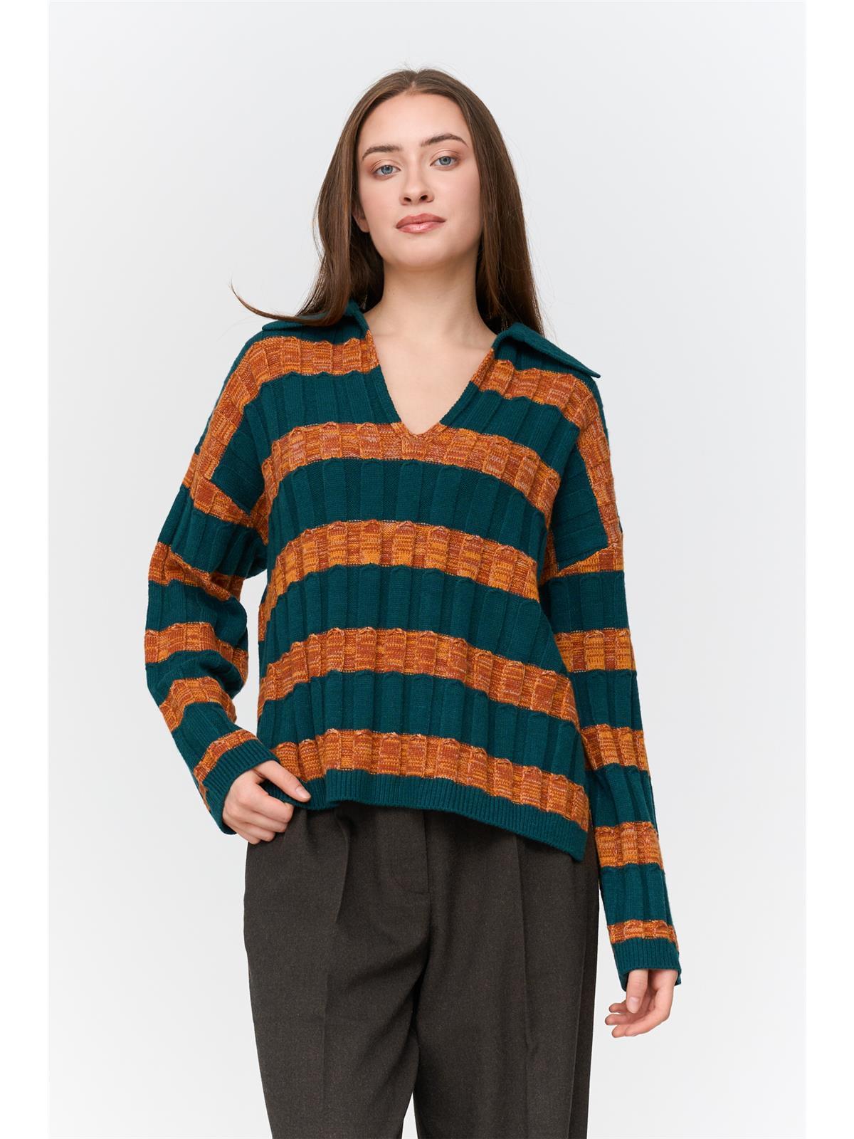 Pullover gestreift
