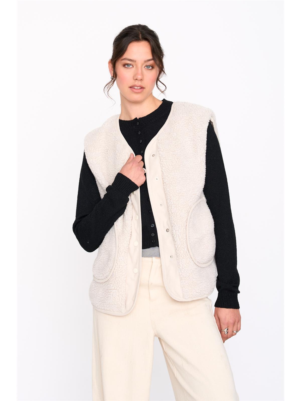 Weste in Off-White