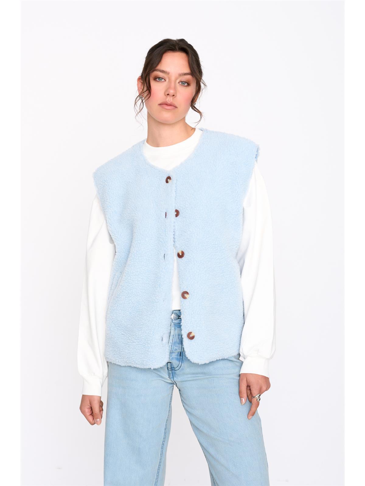 Weste in Blau