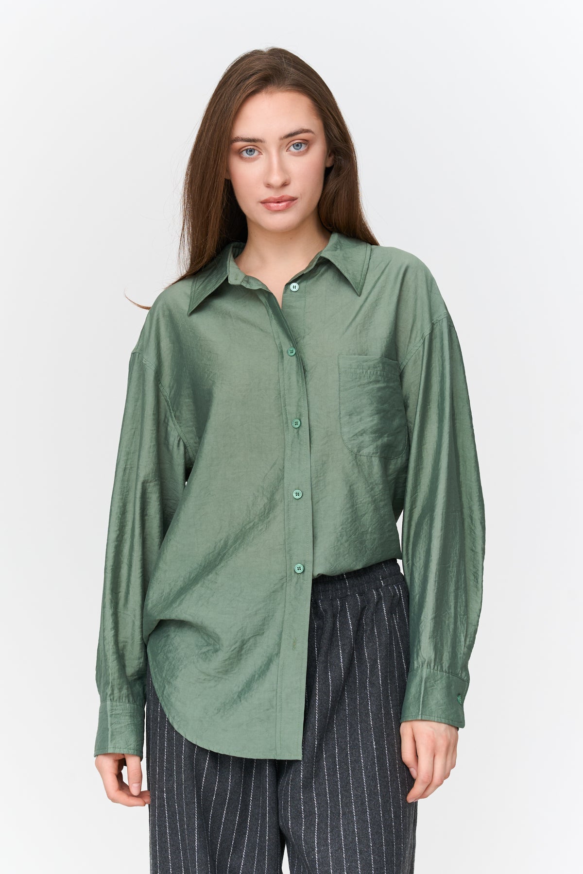 Bluse aus Viskose-Mix