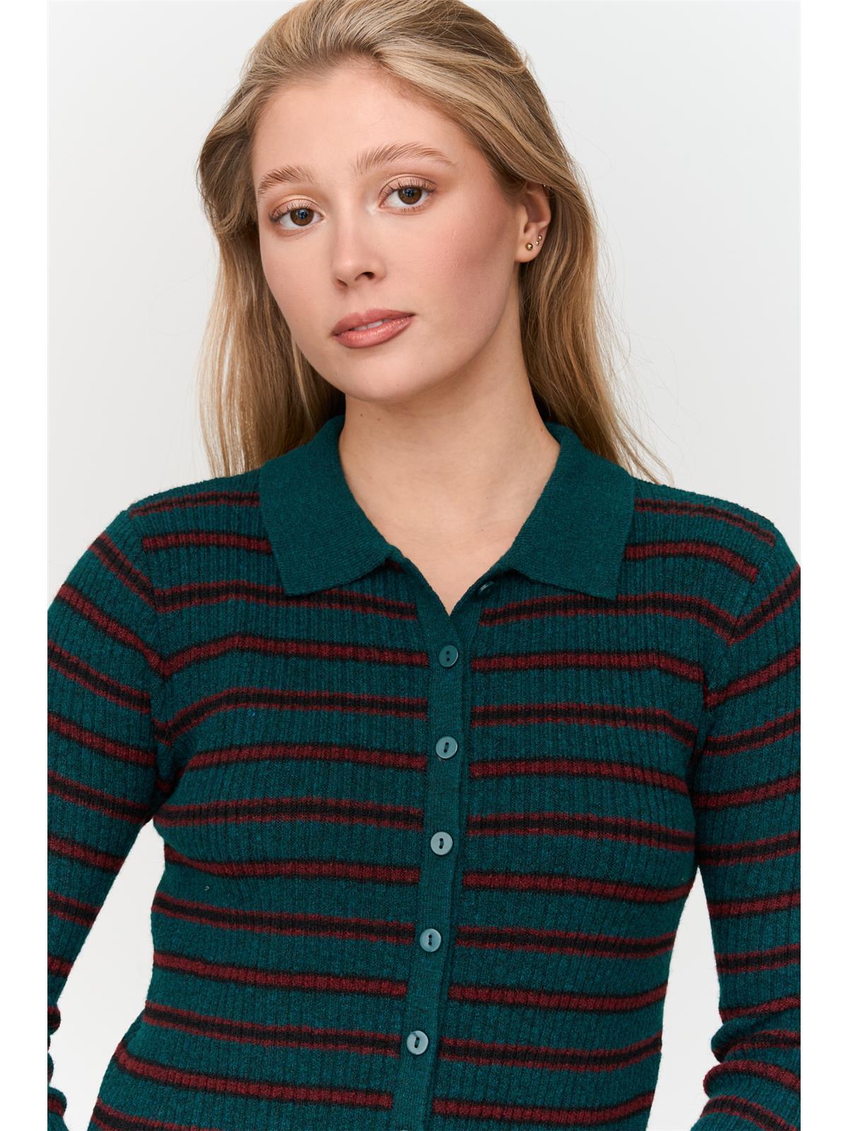 Cardigan gestreift
