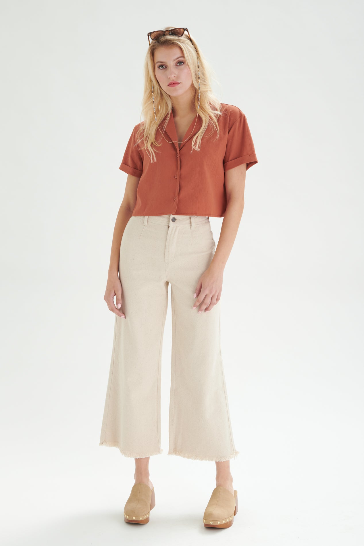 Bluse mit Reverskragen