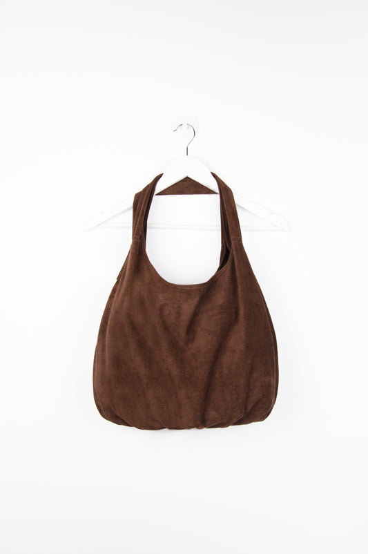 Tasche aus Suedematerial