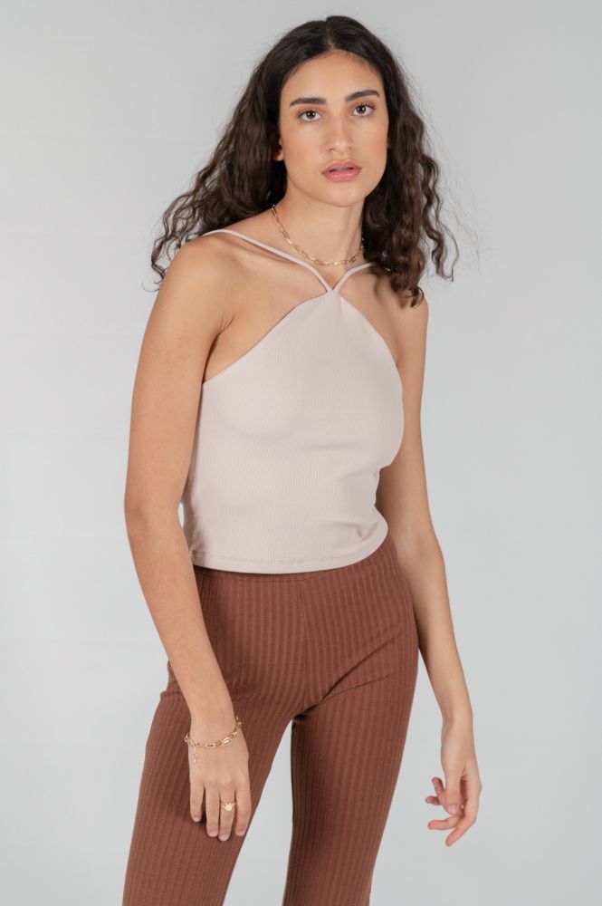 Top mit überkreuzten Trägern