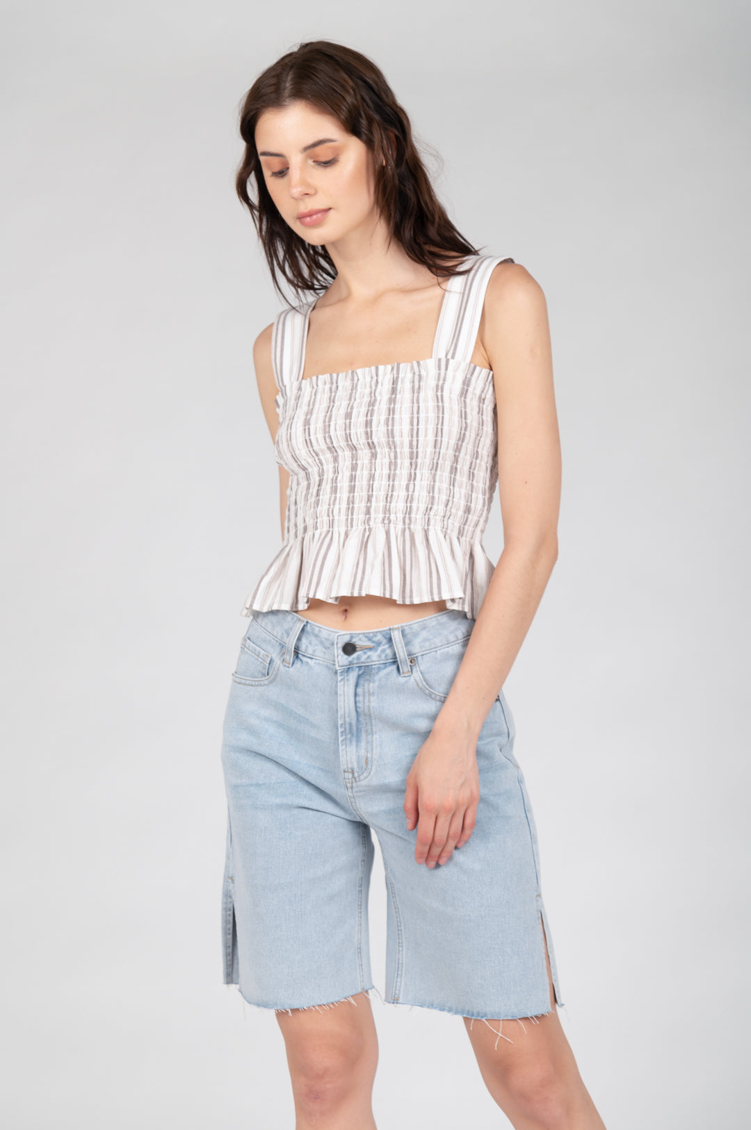 Shirt mit Voulant