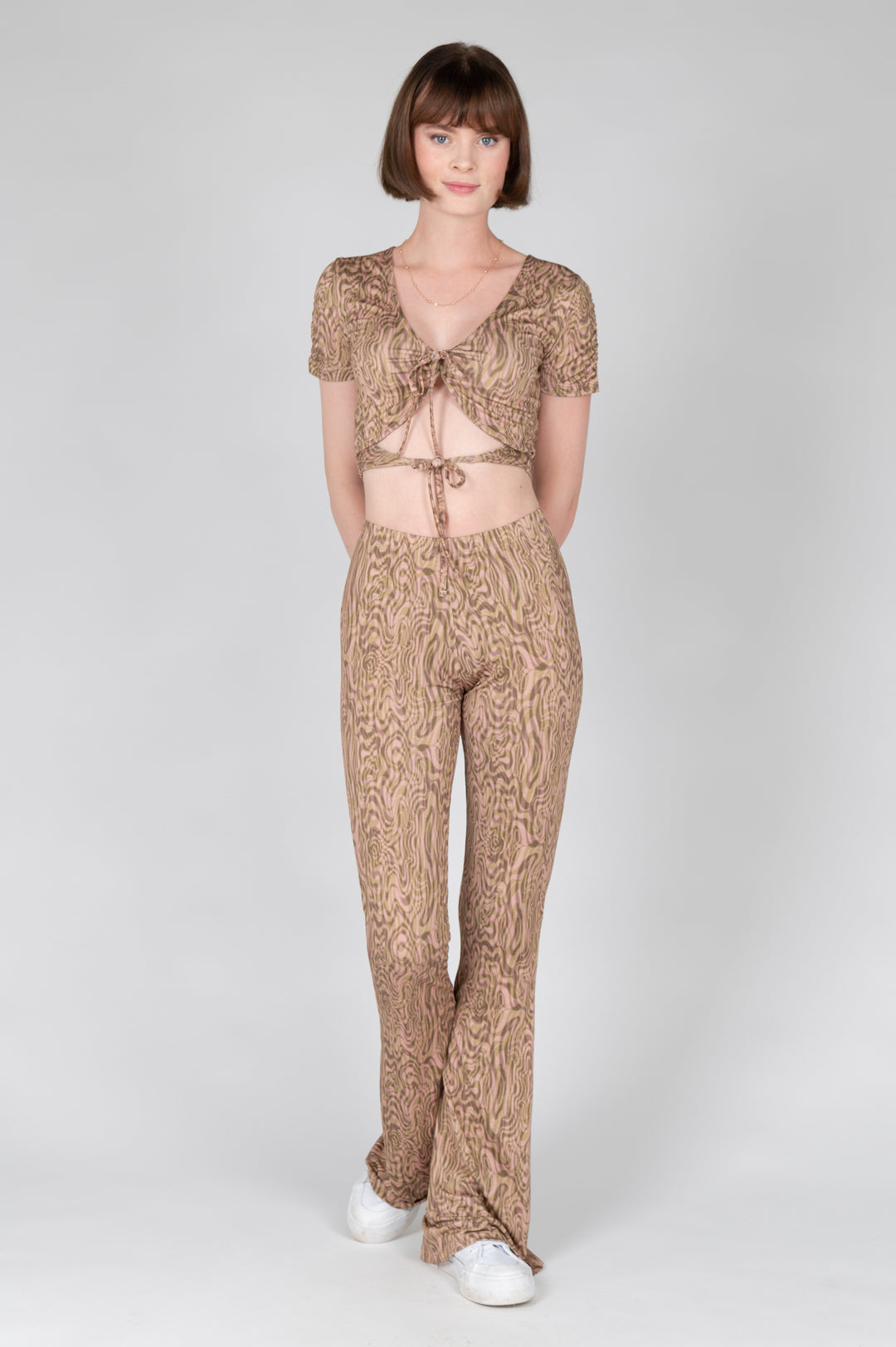 T-Shirt mit Schnürrung