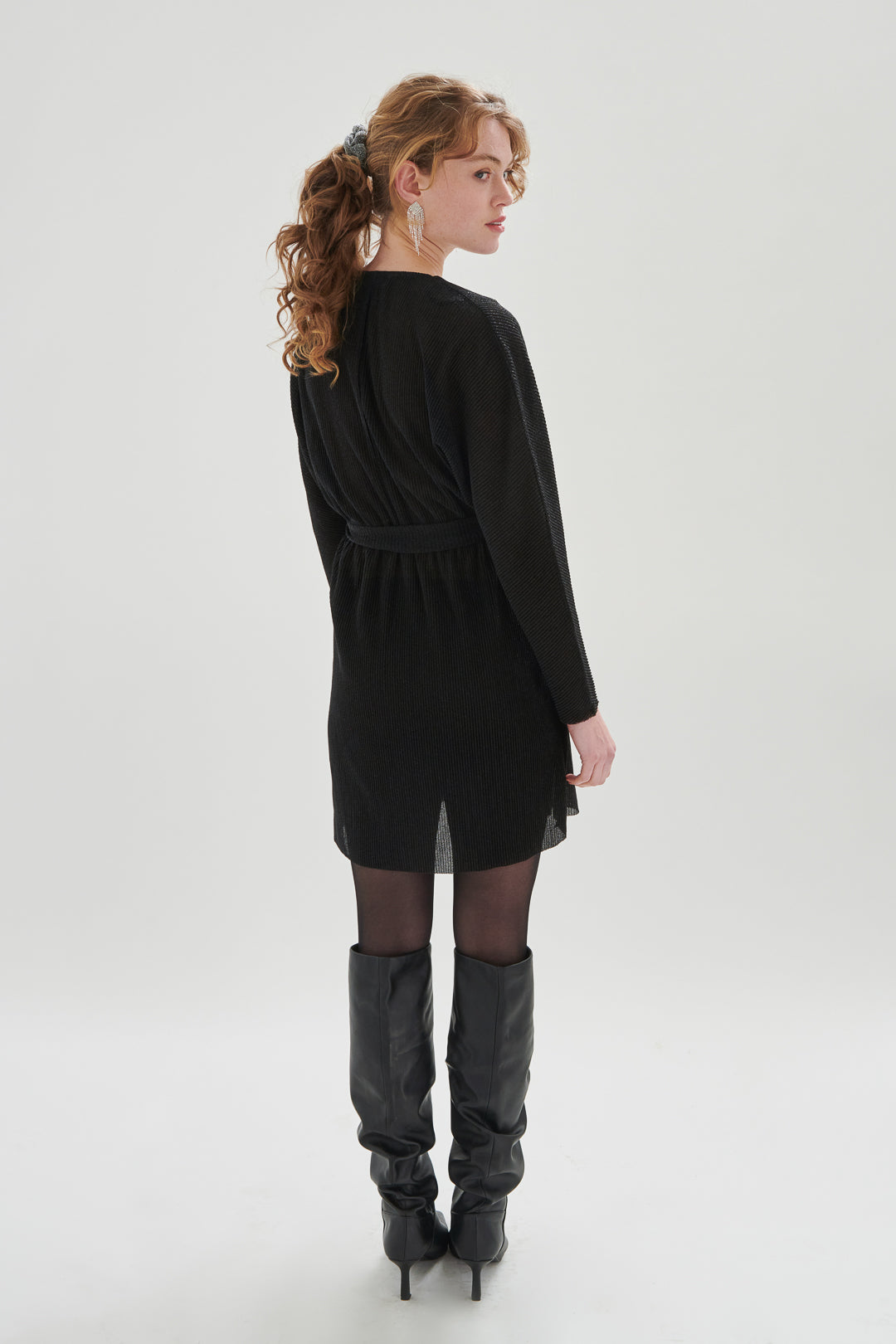 Kleid in Wickeloptik