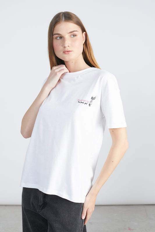 T-Shirt mit Stickerei