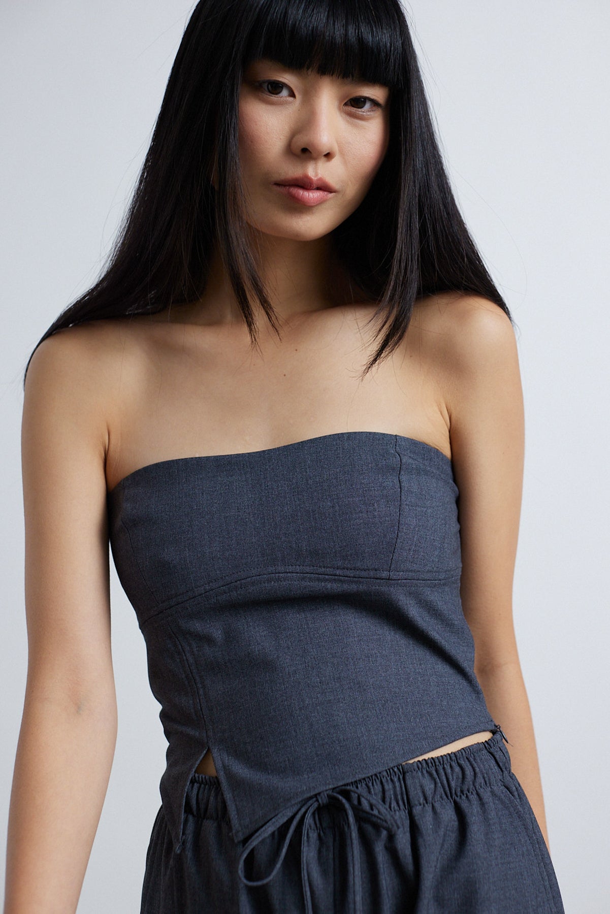 Top in Grau