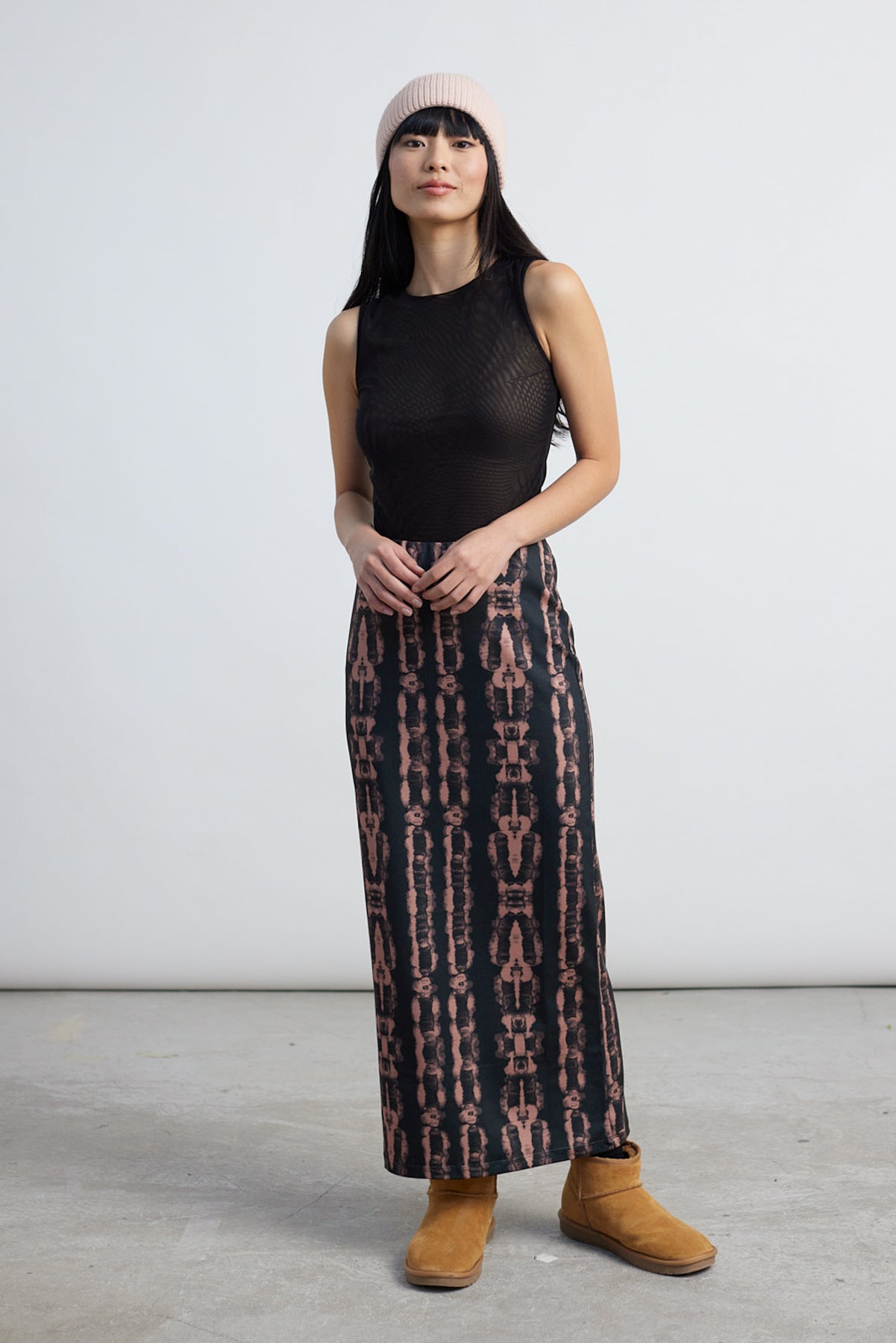 Top aus Mesh Stoff