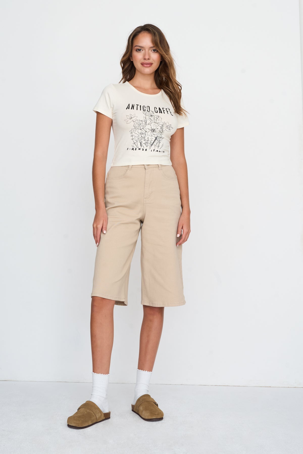 T-Shirt aus Baumwoll-Mix