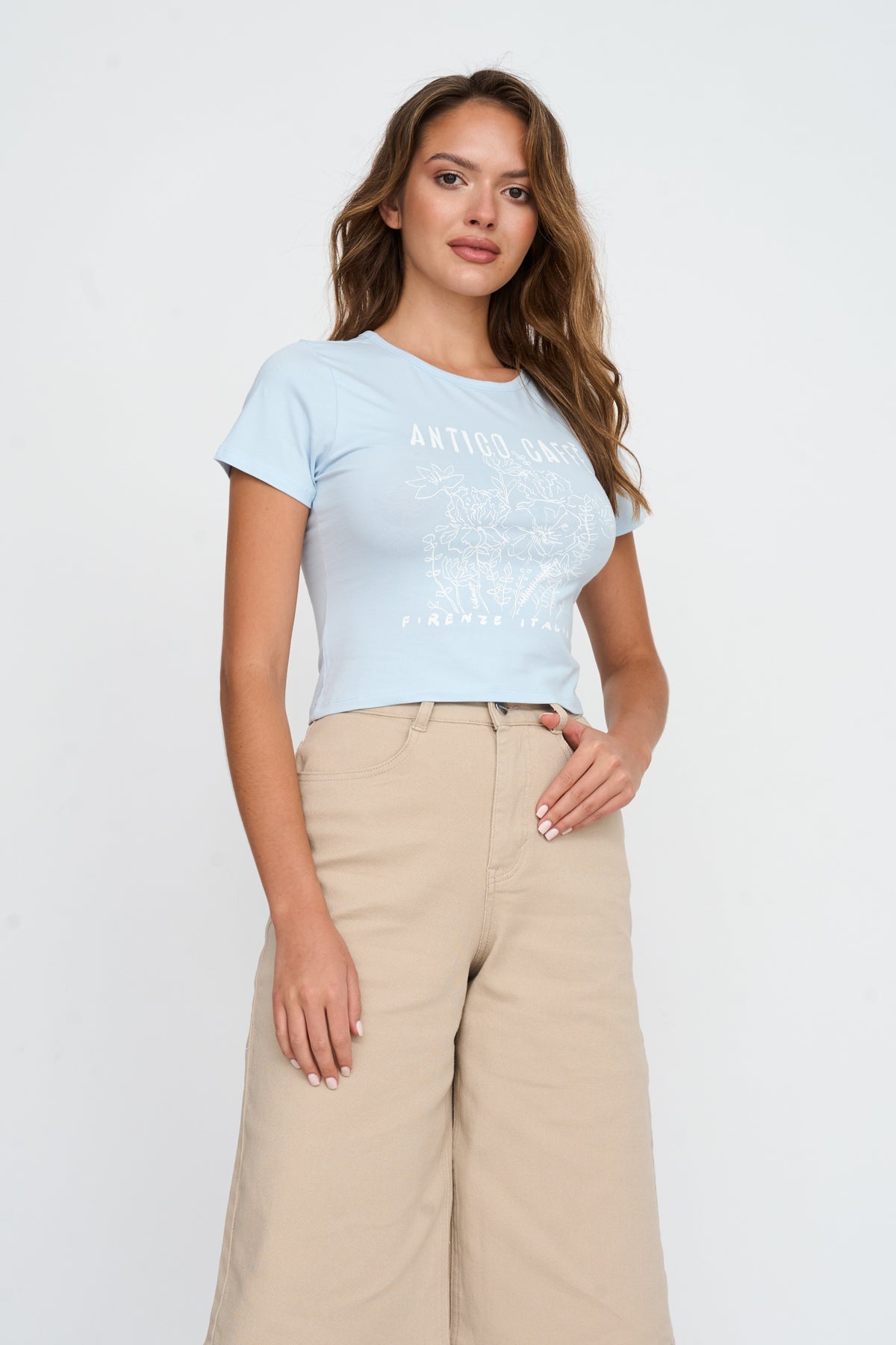 T-Shirt aus Baumwoll-Mix