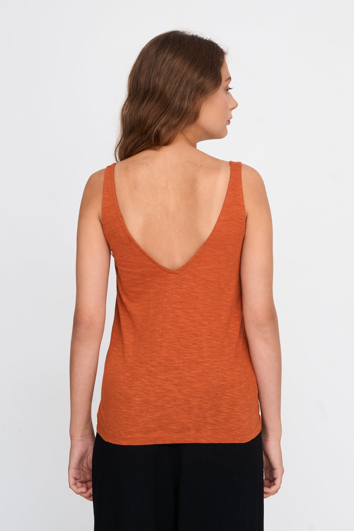 Top aus Baumwoll-Leinen-Mix