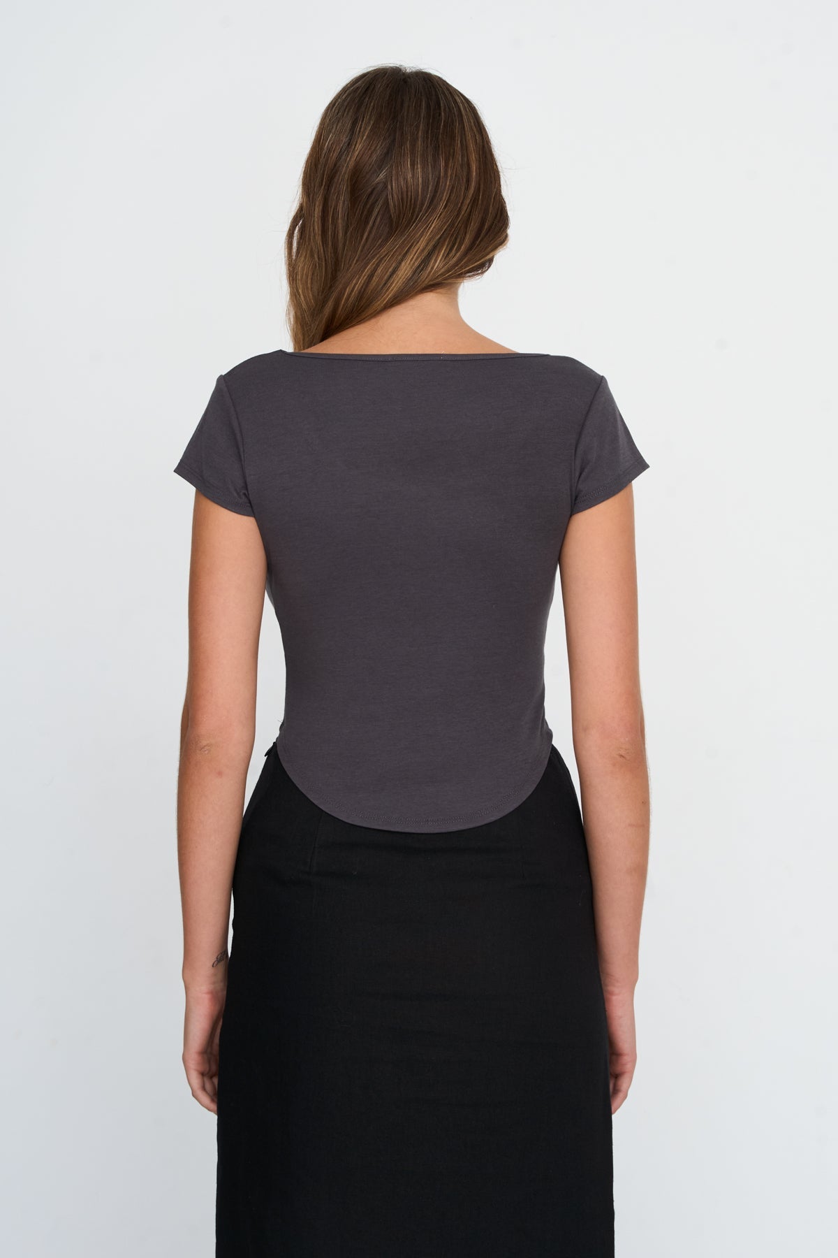 T-Shirt aus Baumwoll-Viskose-Mix