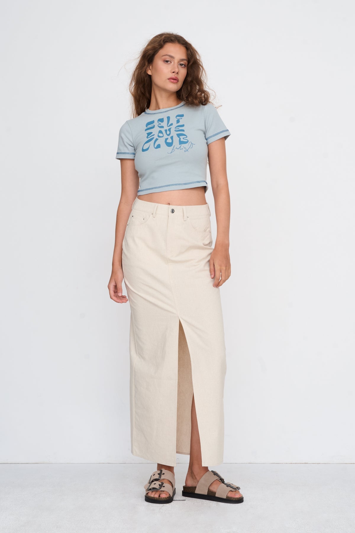 T-Shirt aus Baumwoll-Mix