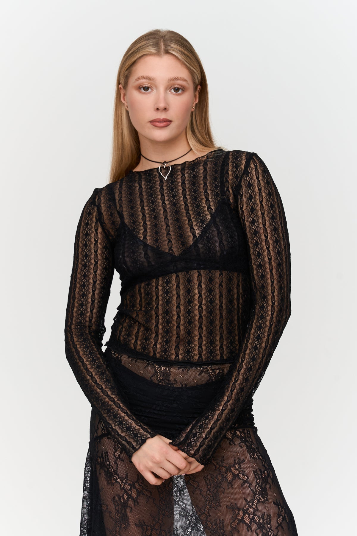 Shirt aus Spitze