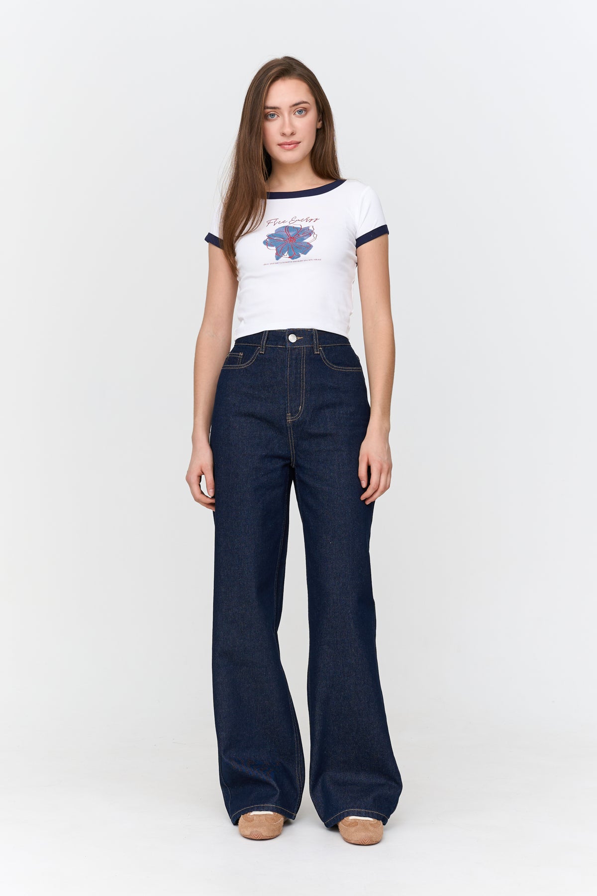 T-Shirt aus Baumwolle-Mix