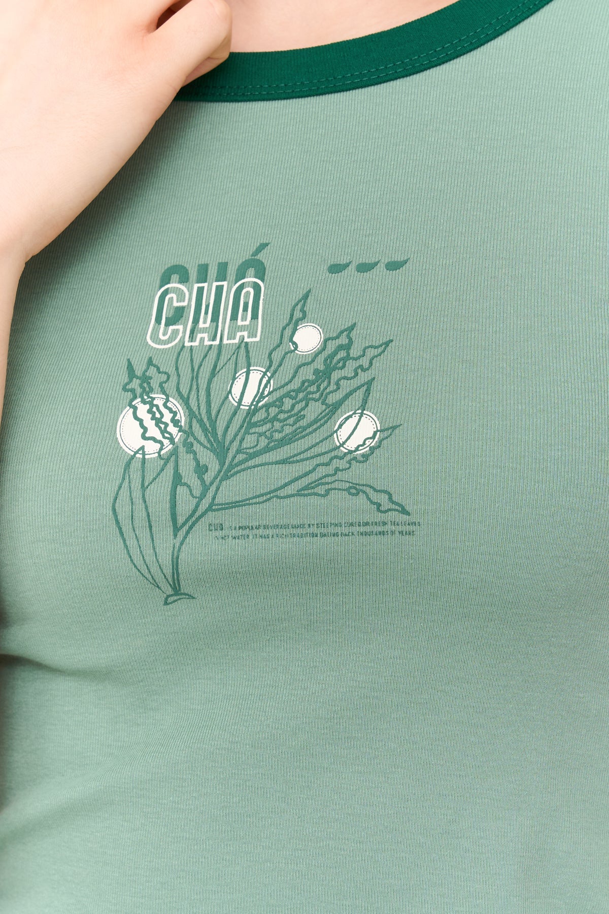 T-Shirt aus Baumwolle-Mix