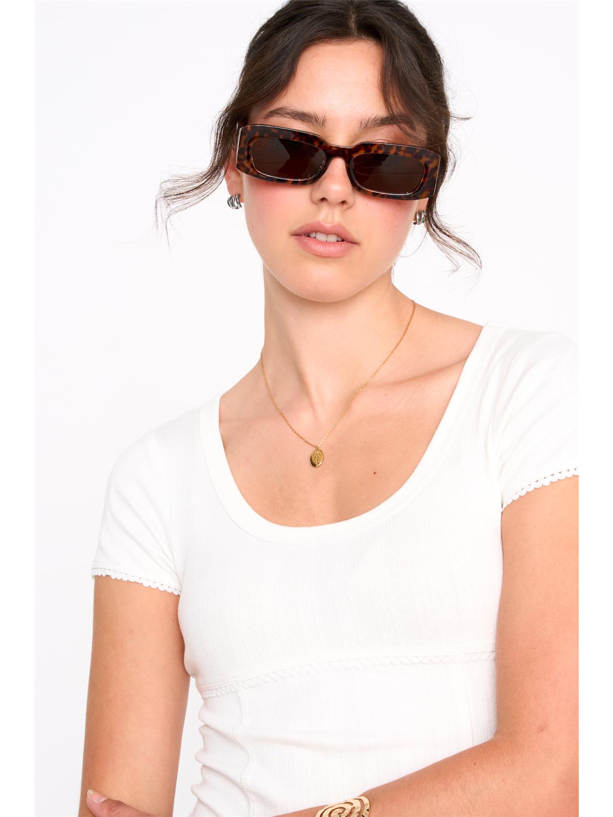 T-Shirt In Weiß