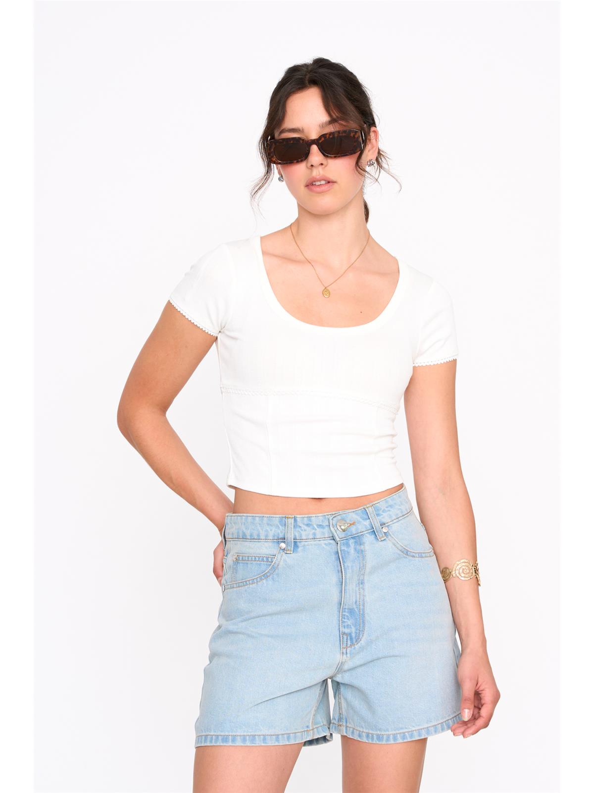 T-Shirt In Weiß
