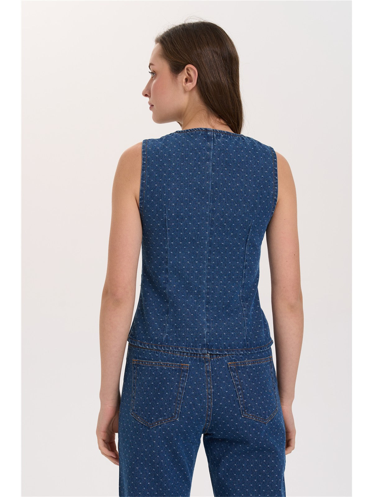 Weste aus Denim