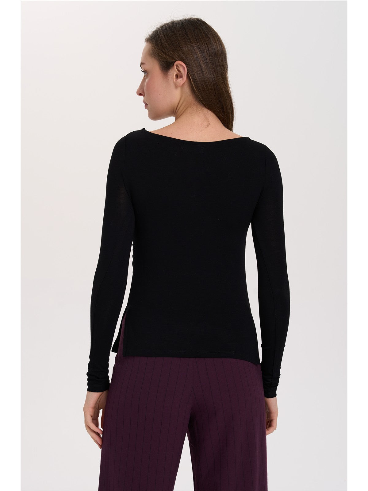 Shirt mit seitlicher Raffung