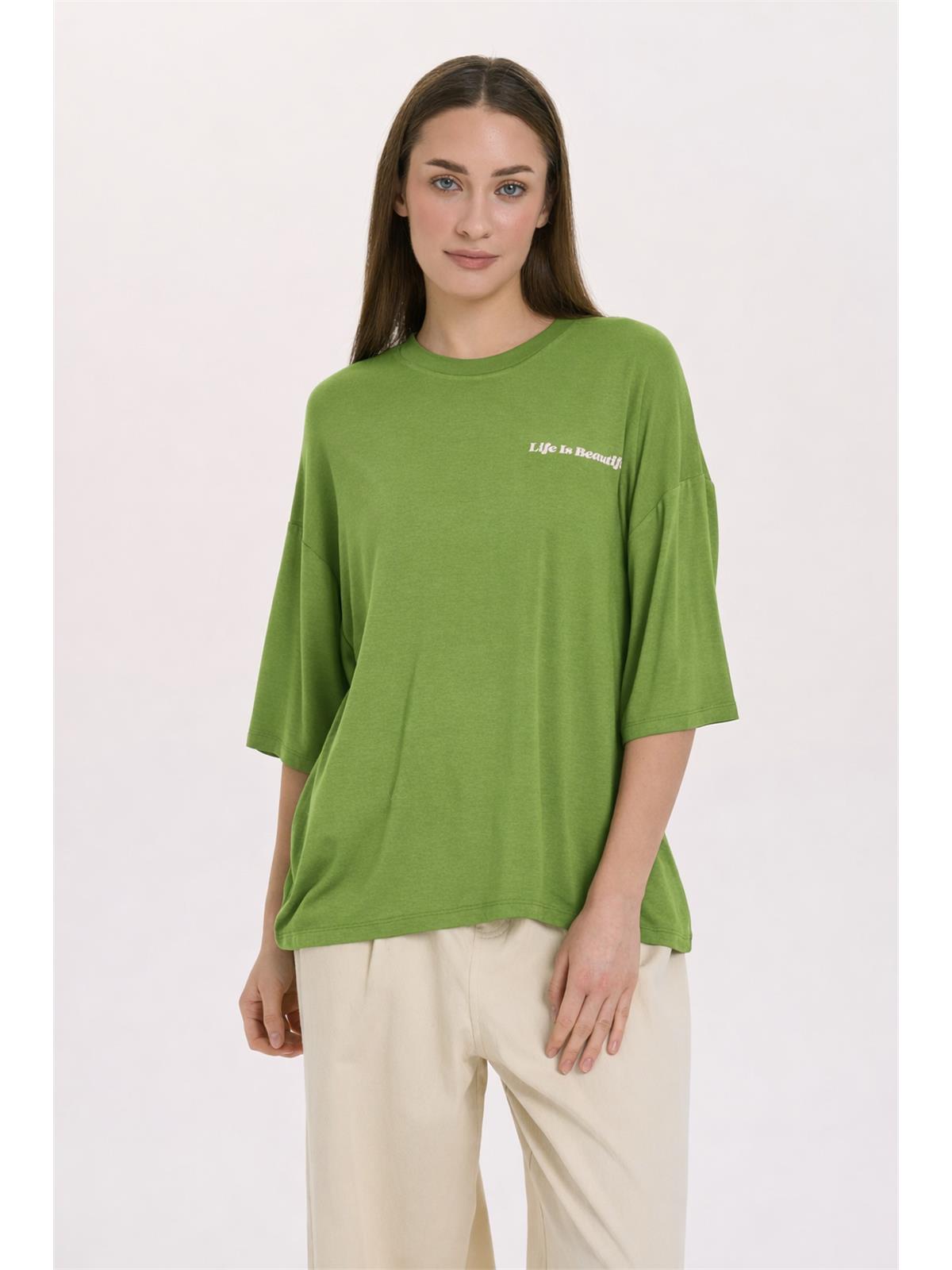 T-shirt mit Rückenprint