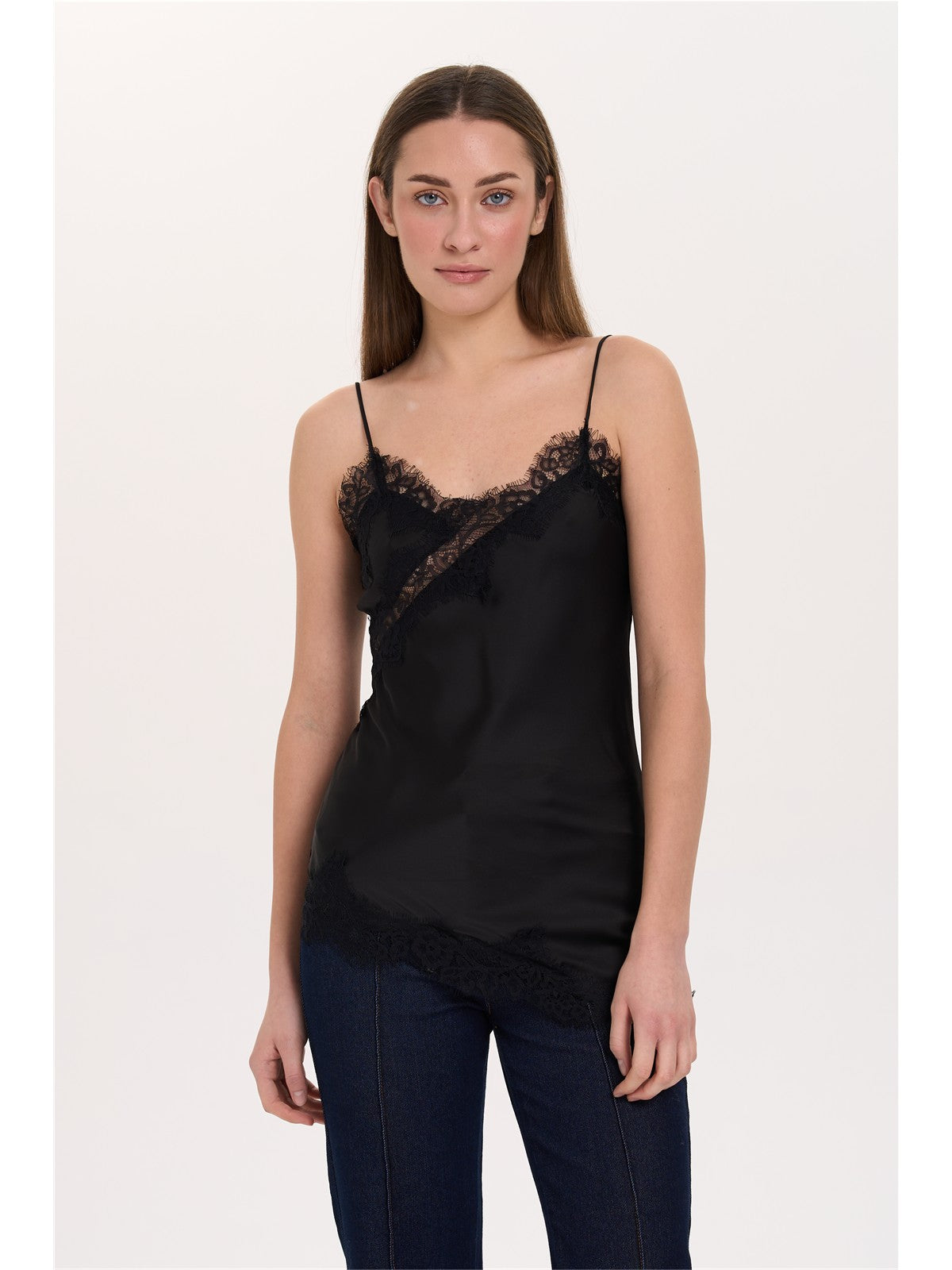 Top mit Spitze