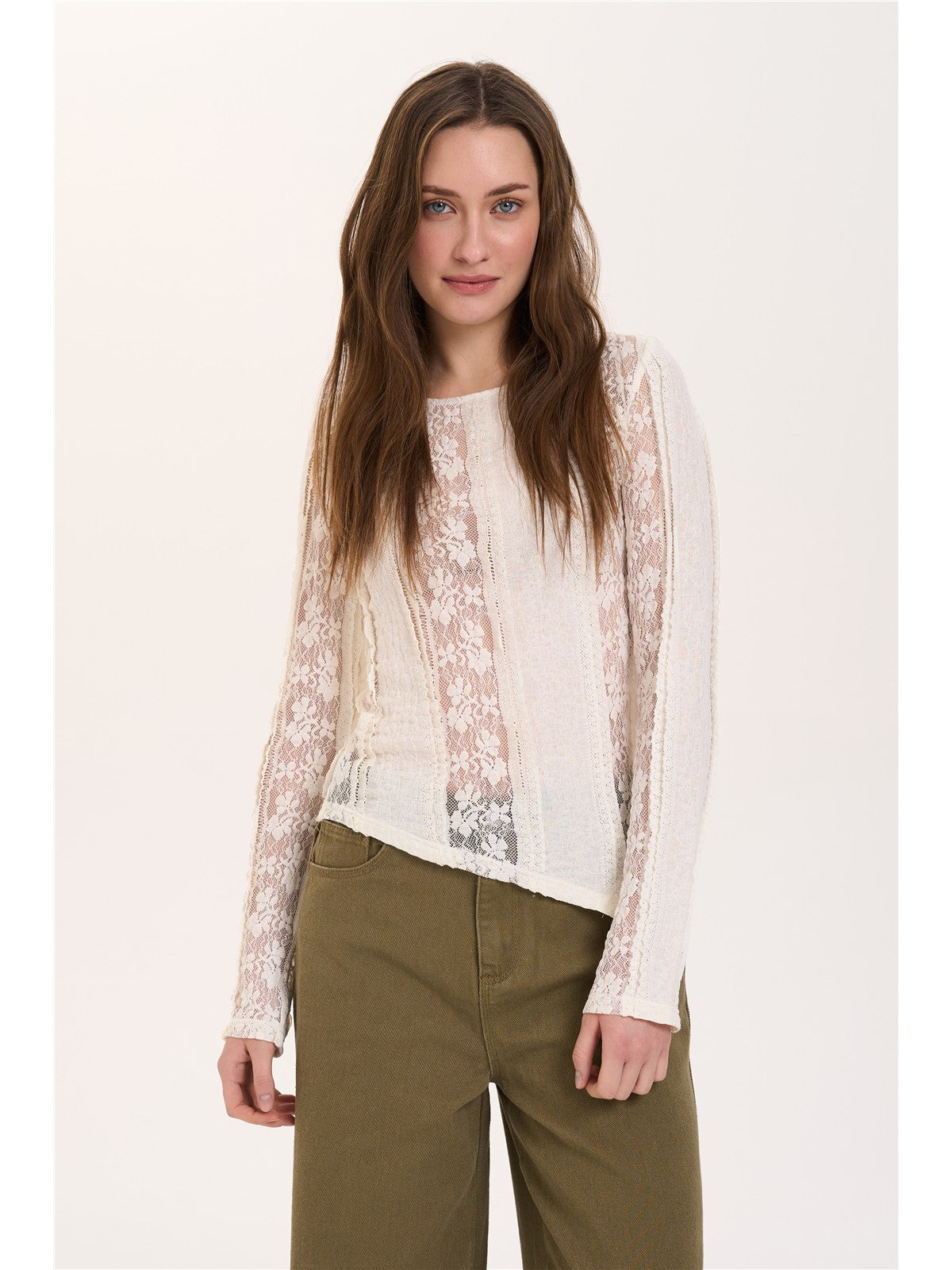 Shirt aus Spitze